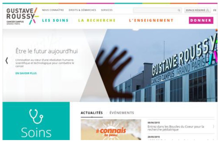 Un nouveau site internet pour l'Institut Gustave Roussy 