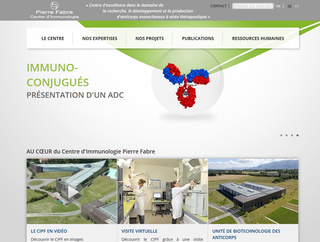 Le site du Centre d’Immunologie Pierre Fabre (CIPF)
