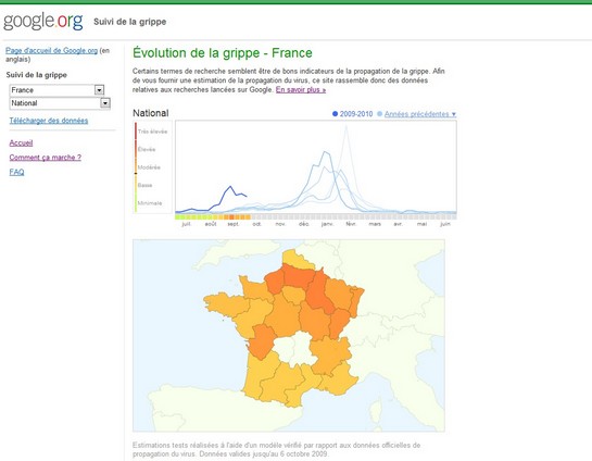 Google lance son outil de suivi de la grippe en France et en Europe ...