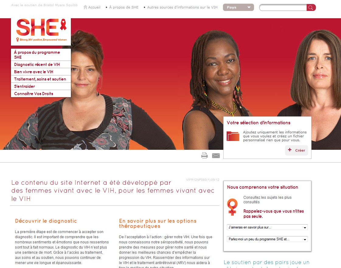 VIH: Bristol-Myers Squibb lance un site internet pour les femmes séropositives