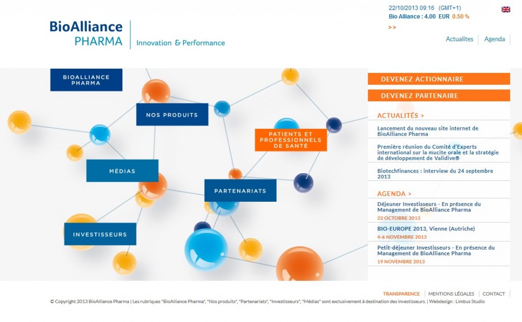 BioAlliance Pharma lance son nouveau site MyPharma Editions