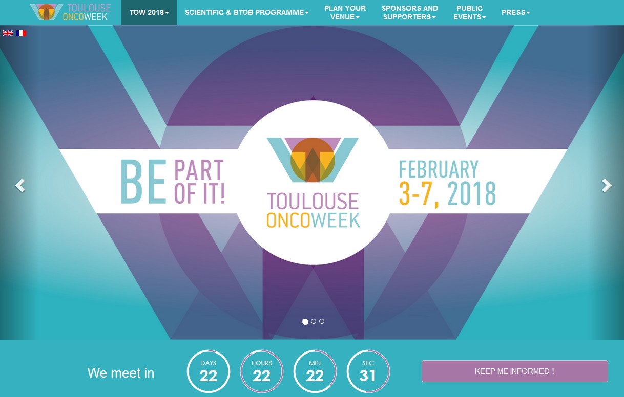 La Toulouse Onco Week se tiendra du 3 au 7 février 2018