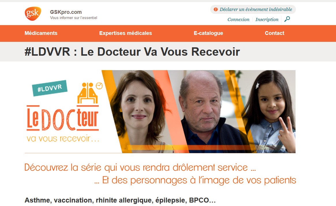 GSK lance la web série « Le Docteur va vous recevoir… »