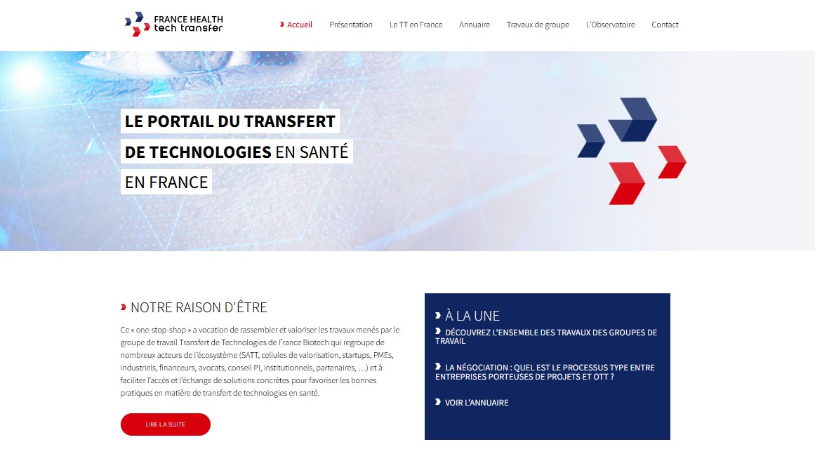 La plateforme « France Health Tech Transfer »